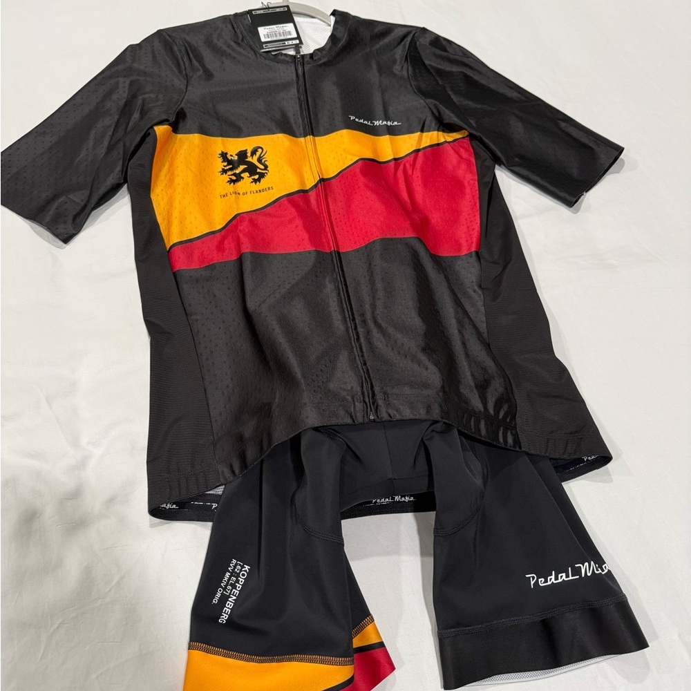 Pedal Mafia Men's Limited Edition Tour of Flanders Full Kit Jersey + Bib Shorts